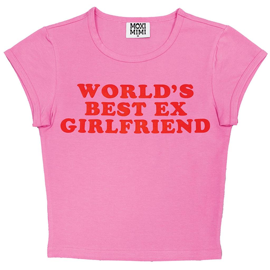 Migliore Ex Fidanzata del Mondo T-shirt hipster da strada europea e americana corta aderente a maniche corte nuova