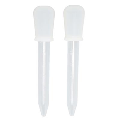 2pcs Liquid Dropper 5ml Capacity Safe Reliable Light Weight Compact Portable Pipettes for