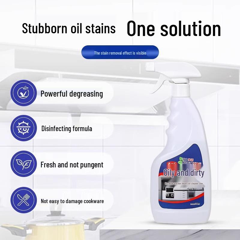 Oil Stain Cleaner for Range Hoods - Heavy Duty Household Cleaning Agent