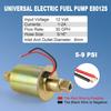 Universal Electric Fuel Pump E8012S Low Pressure 5-9 PSI 12V Inline Transfer Diesel Fuel Pump Replacement For Gasoline Diesel Carburetor Engine With