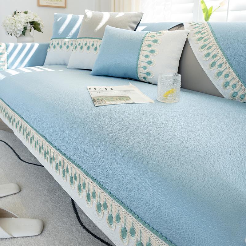 

Летний нескользящий чехол для дивана, чехол для дивана, полотенце, подушка для дивана, современный простой универсальный защитный чехол для дома 70*70cm