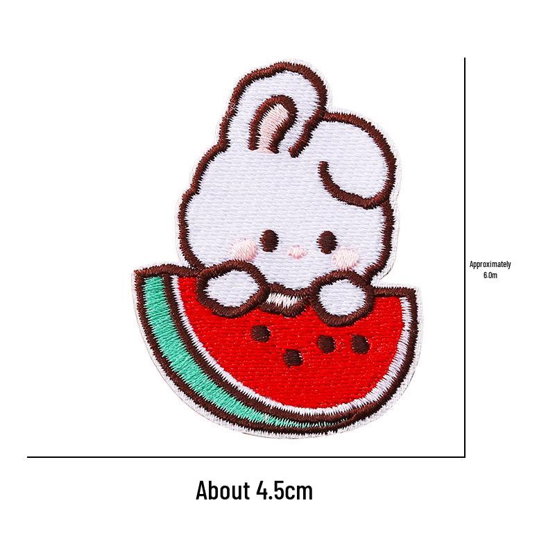 Self-Adhesive Embroidery Cartoon Patch Stickers for Clothes and DIY Journals