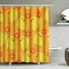 Cute Chicken Flower Shower Curtain Home Decor Bathroom Rug Waterproof Washable Printing Bath Accessories