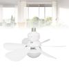 E27 LED Ceiling Fan 400 RPM Flower Shaped Removable 6 Blades Ceiling Fan Lamp with Remote Control