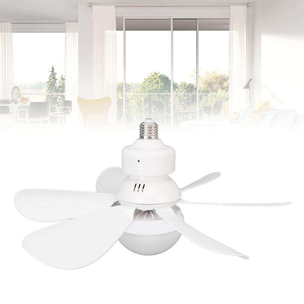 E27 LED Ceiling Fan 400 RPM Flower Shaped Removable 6 Blades Ceiling Fan Lamp with Remote Control