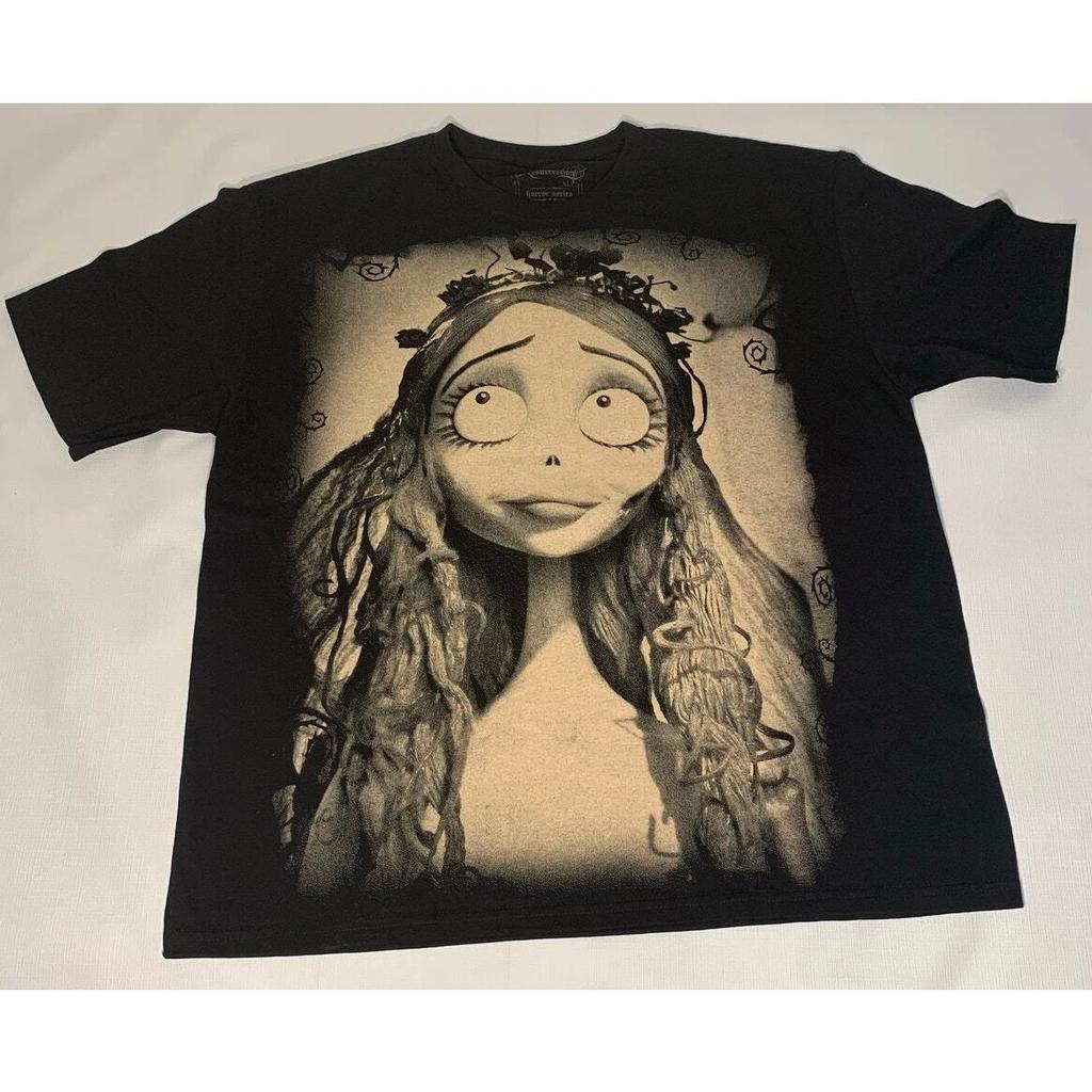 Tim Burton La Sposa Cadavere T-shirt Promo Film Fronte-Retro Emily Taglia XL stile vtg