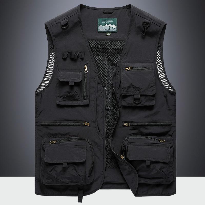Men's Multi-Pocket Outdoor Vest for Spring and Autumn - Fishing, Photography, Tactical, Casual Retro Waistcoat