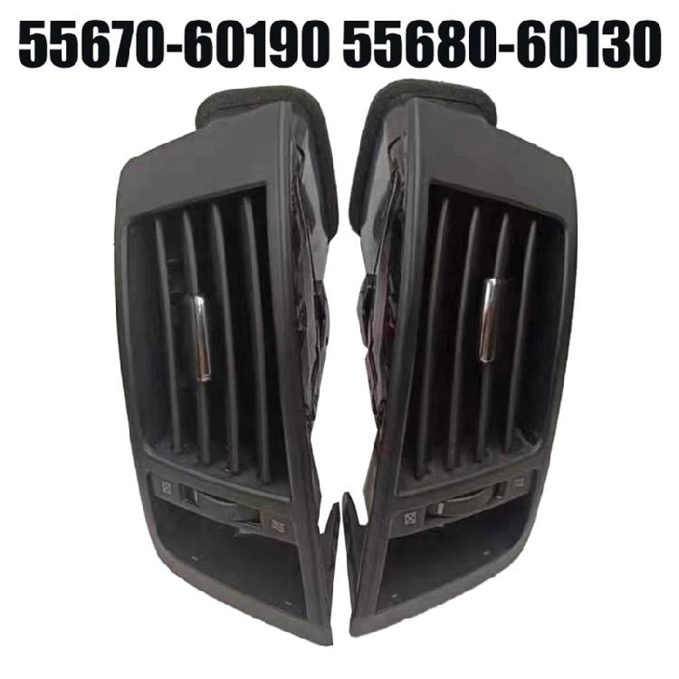2x Efficient Center Console Air Conditioning Air Ventilation Outlet Dashboard Suitable for LC200 55670-60190 55680-60130