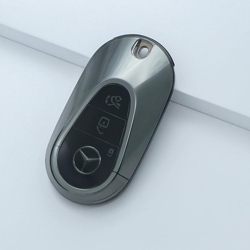 Transparent Mercedes-Benz Key Case for C260, LC200, S400, E-Class, C-Class, EQE, GLC - Unisex
