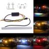 MDLUFY Sequential Flowing Turn Signal LED Tape Tail Light Multi-functional 24SMD Flow Colorful License