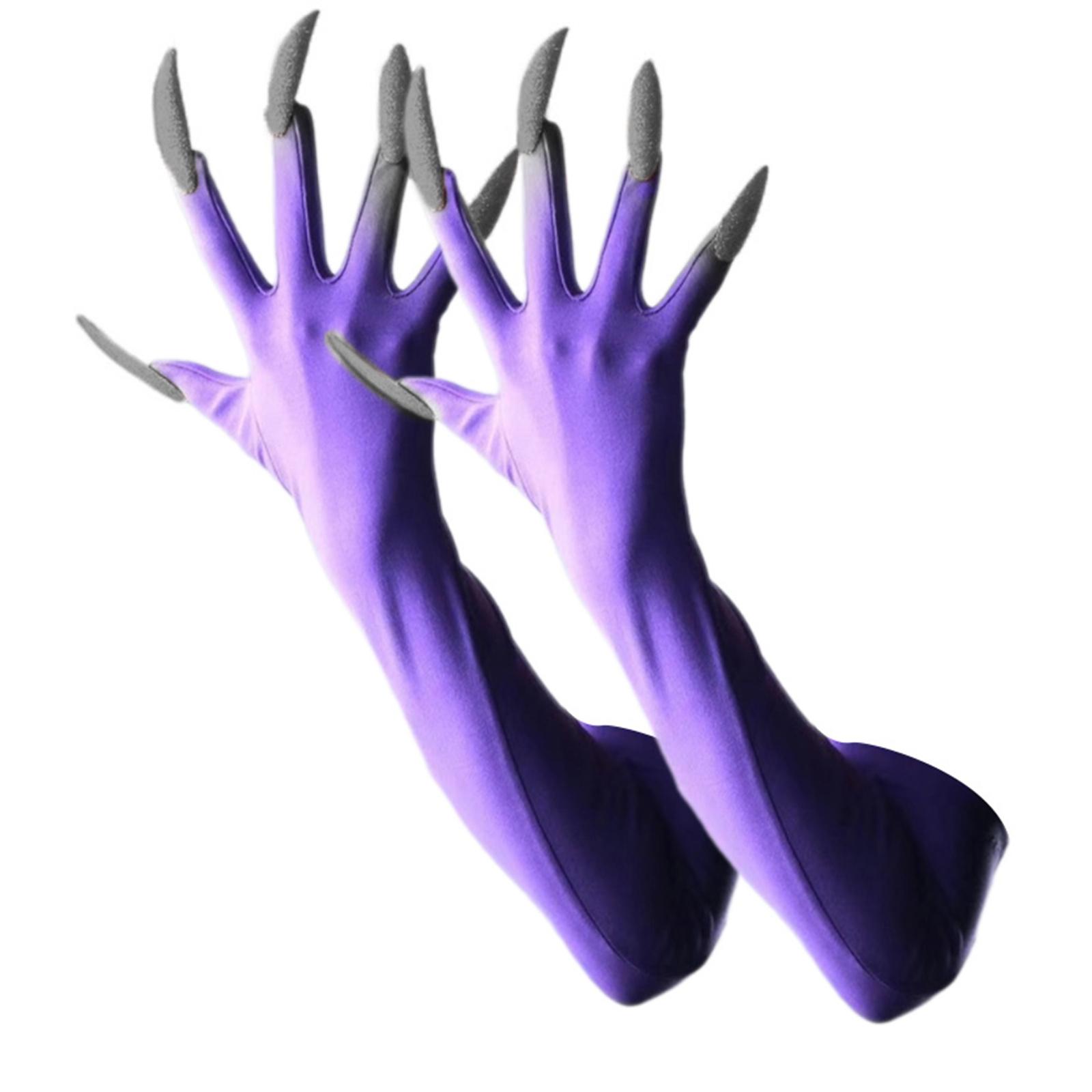 

Панк Рукавички з Довгими Нігтями Темна Серія Косплей Рукавички Еластичні та Дихаючі Для Хелловін Вечірок Костюмні Аксесуари 20