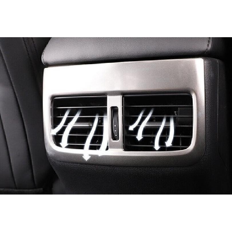 For Mazda 3 Axela 2019-2024 Silver Steel Rear AC Air Outlet Vent Cover Trim 1PCS