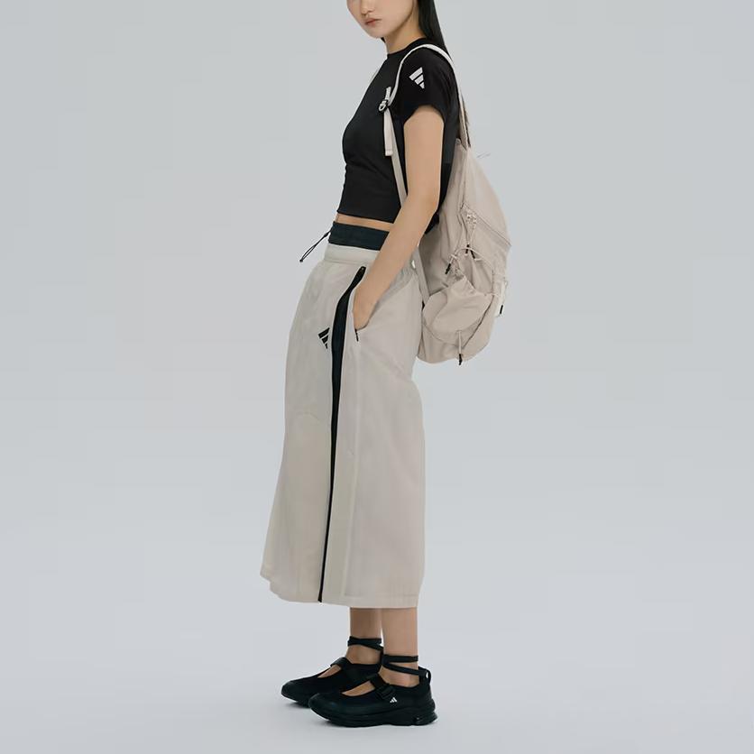 Adidas FOS Series Future Style Woven Skirt Water-Resistant Comfortable Casual Long Skirt Women Skirts Miracle-Bauxite-Brown JM4269