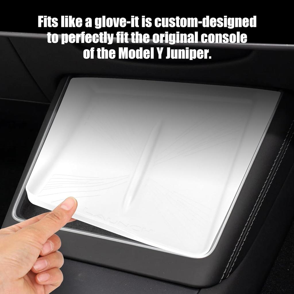 2025 For Tesla Model Y Juniper Center Console Silicone Mat Designed Refresh,Non-Slip Design For Tesla Model 3 Highland 2024-2026