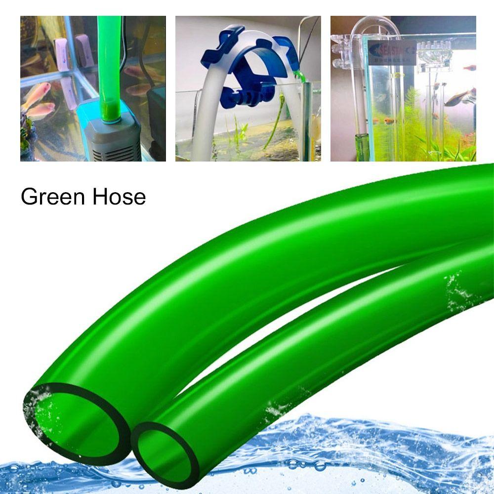 Green Fish Tank Pipe Flexible Tube Water Pump Hose PE Outlet Pipe Aquarium Hose  Drain