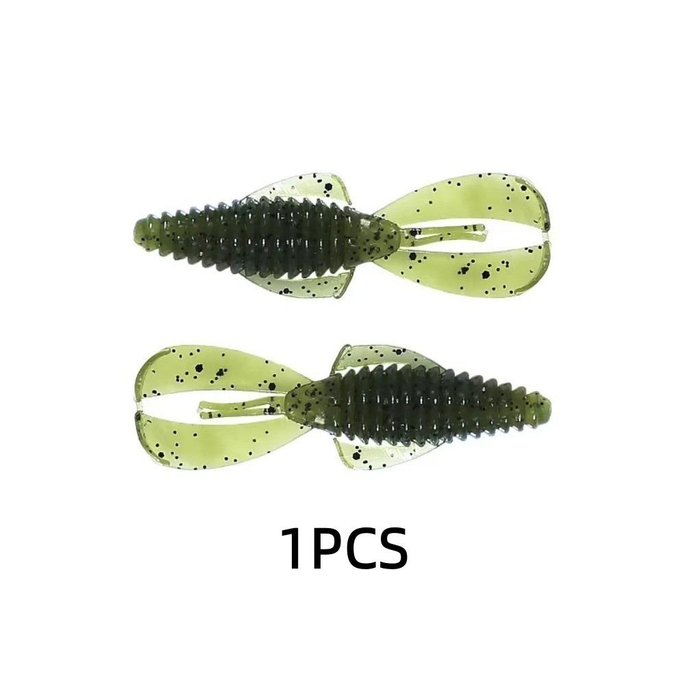80mm Fishing Bait Wobbler Crazy Flapper Design Soft Lobster Worm Bait Bass Fishing