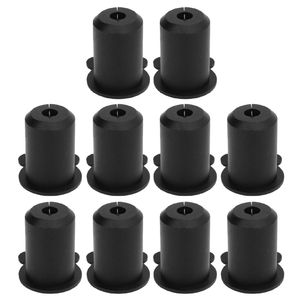 10PCS Satellite Cable Wall Grommet 25.4mm Silicon Ethernet Cable Bushing Wall Penetration Grommet for 1 Inch Hole Black