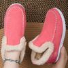 Forro de felpa Mocasines de invierno cómodos para mujer con zapatos casuales cálidos de felpa Invierno