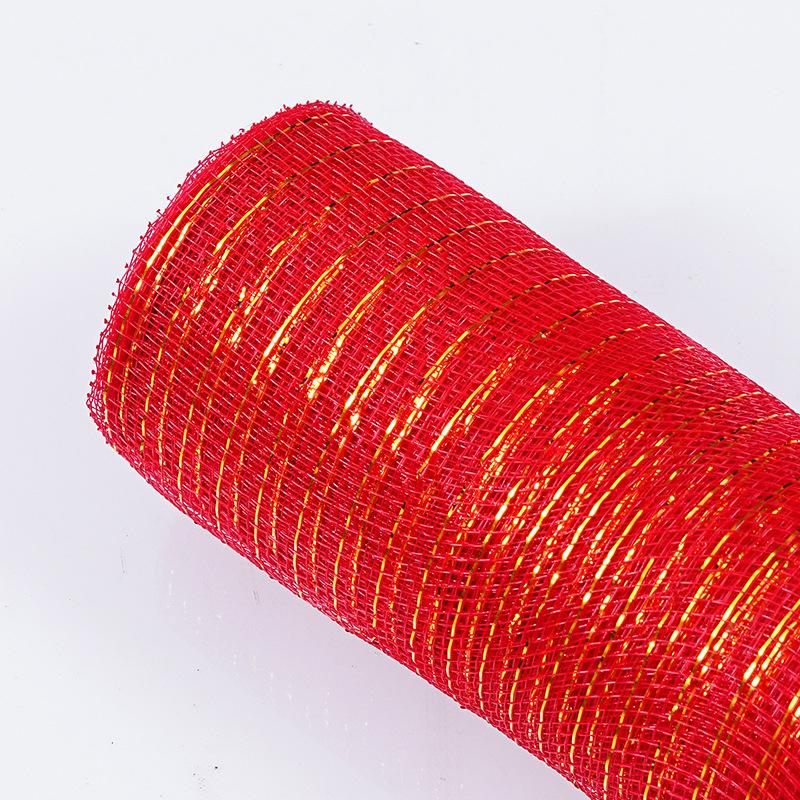 Silver Gold Mesh Net for Christmas Decorations & DIY Flower Wrapping – 10 Meters