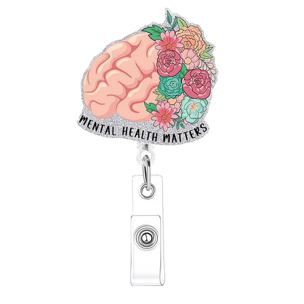 New Arrival Nurse Badge Reels Retractable Badge Holders With Alligator Clip Organ Heart Id Badge Clip For Doctor Nursing Student