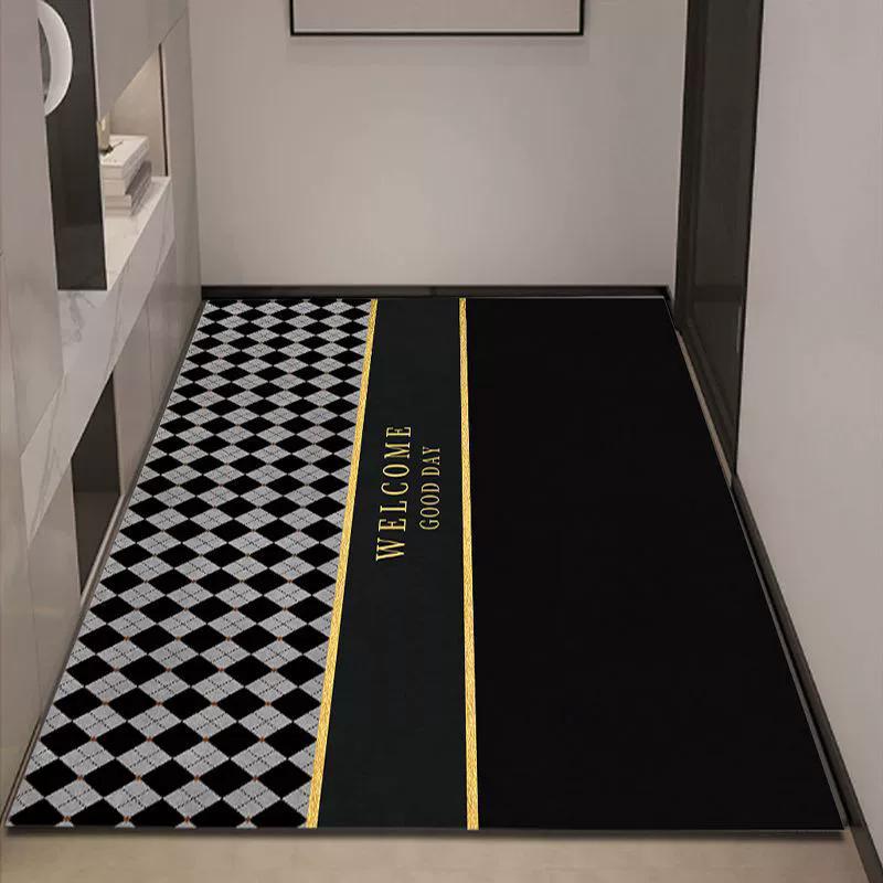 Modern Entrance Diatom Mud Mat Non-Slip Absorbent Fast Dry Trimmable Doormat Dirt Resistant Home Hallway Doorway Floor Rug