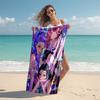 1pc KPop Demon Hunters9 Beach Towel, Comfortable and Thick, and Swimming/Bath/Picnic/Camping Towel, Suitable for Seaside Beaches