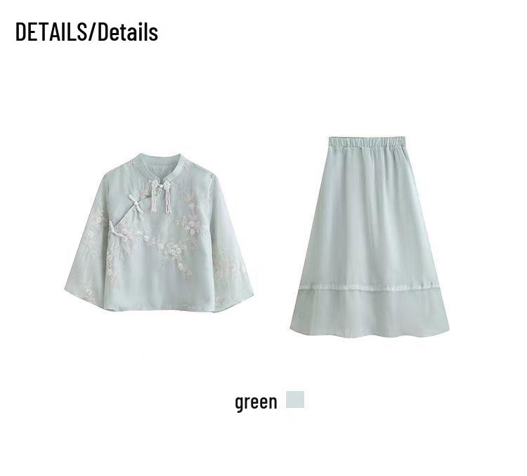 2026 Summer Women's Hanfu Dress: Modern Chinese Style Qipao Skirt