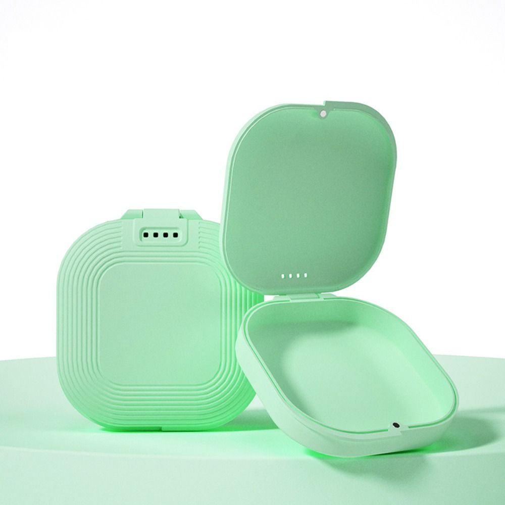 Plastic Fake Teeth Container Braces Box Orthodontic Retainer Box Denture Storage Box Dental Case