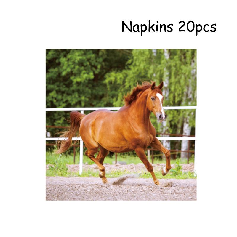 Temă Cursă de Cai Veselă de Unică Folosință Petrecere Farfurii de Hârtie Baloane Zi de Naștere Petrecere Cowboy Băiat Fermă Baby Shower Decor Consumabile