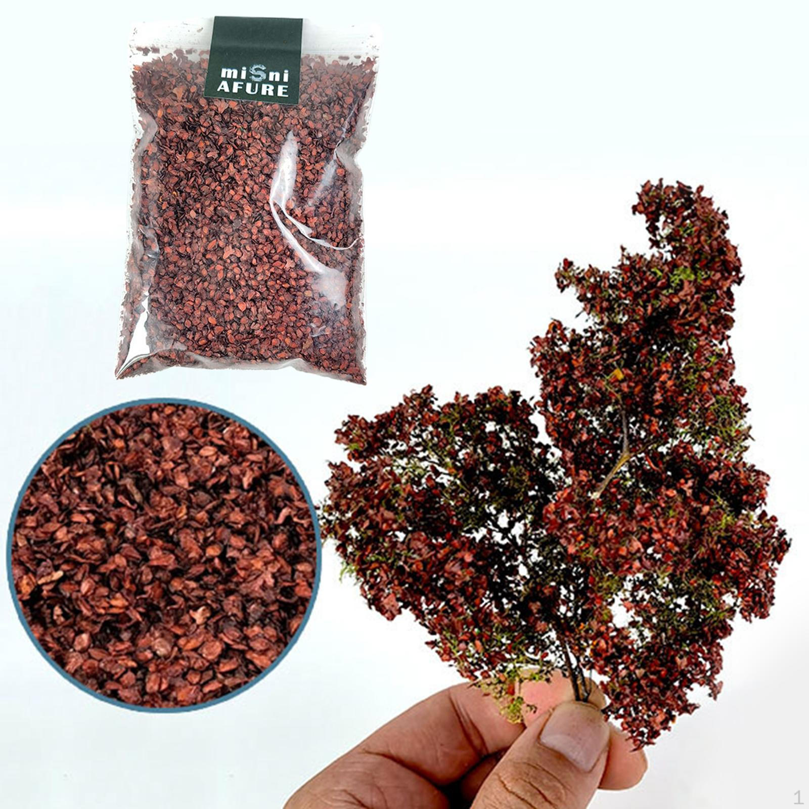 

Реалистичный микропейзаж с листьями, почвопокровным материалом, 50 мл, аксессуары для сцены, лист для Wargame, поезда, железной дороги Brown