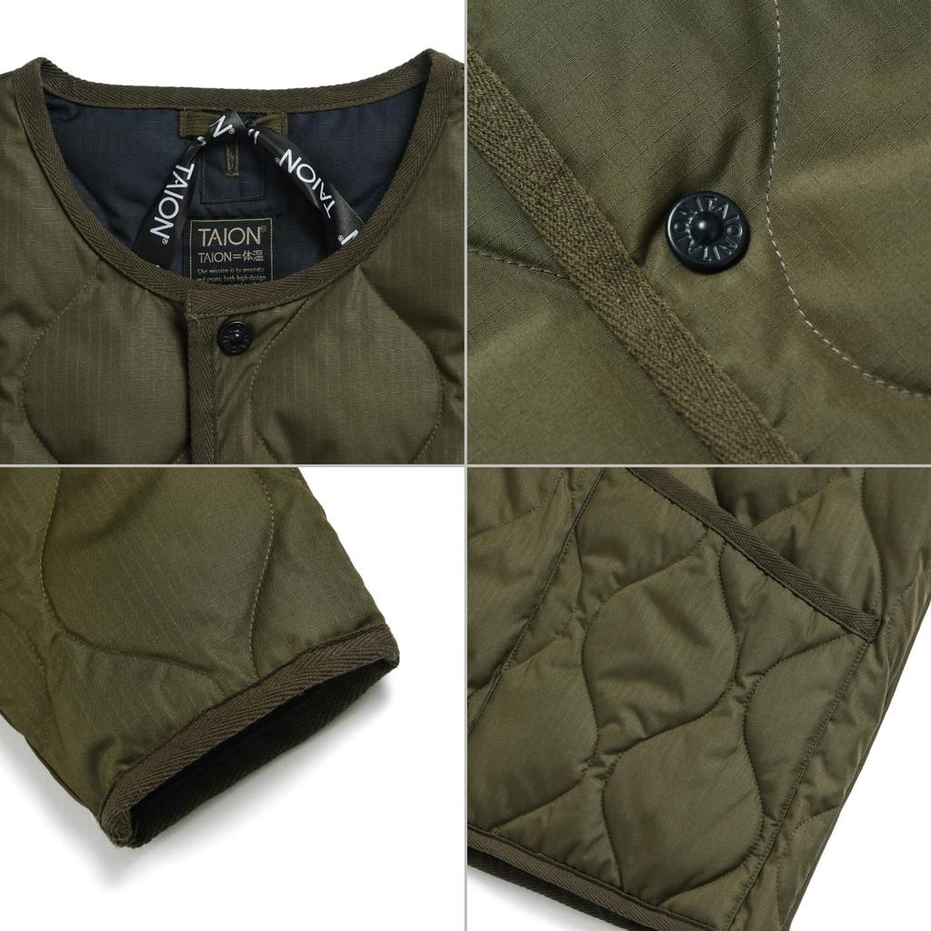 Taion Unisex Military Crew Neck Down Jacket 104B2ML-1