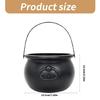 Multipurpose Halloween Theme Black Witch Cauldron Candy Basket for Birthday and Theme Parties Festives Accessories