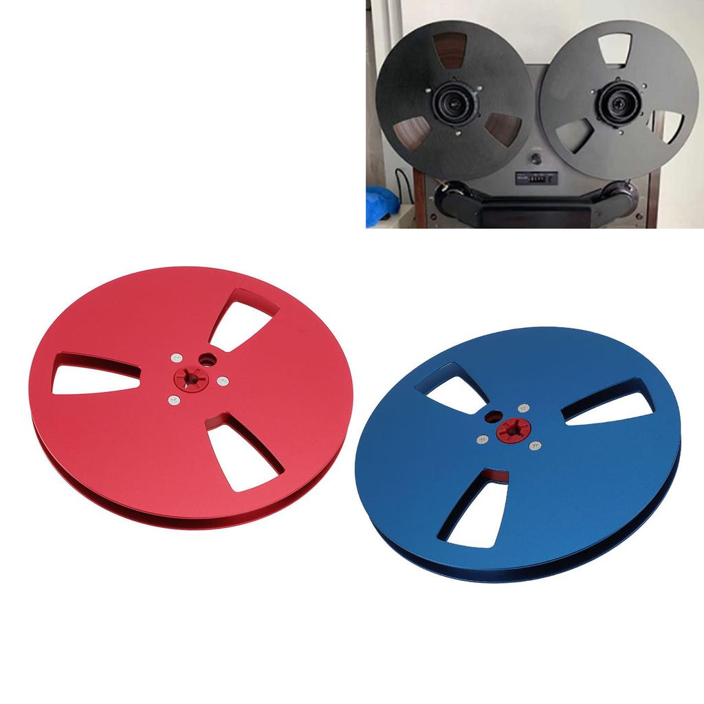 1/4 7 Inch Empty Tape Reel 3 Hole Aluminum Alloy Universal Open Reel Sound Tape Empty Disc for ReVox