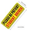 Magnetic Student Driver Signs For Car Novice Driver Sticker 9x4 Inches Removable New Drivers Sticker Safety Warning Magnetic