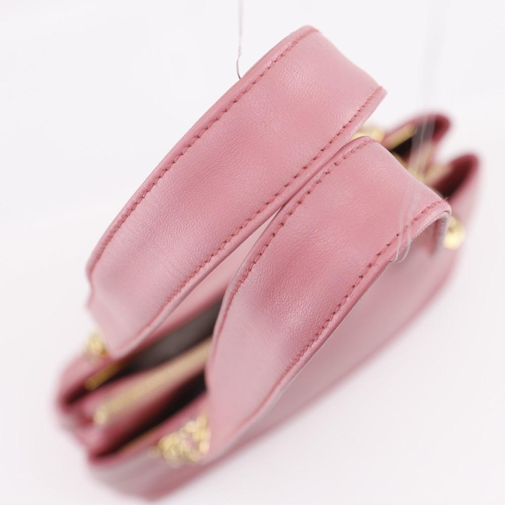 CHANEL Chain tote Tote Bag COCO Mark Long shoulder pink Calfskin Women Used