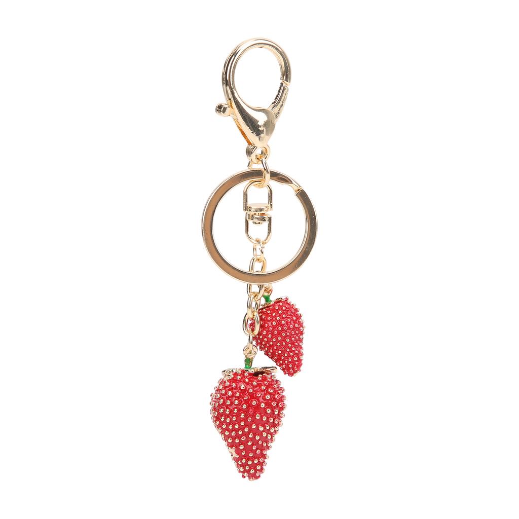Buy Keychain Alloy Strawberry Exquisite Stylish Key Pendant for Car Backpack Handbag Wallet at