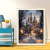 Diamond Painting House Embroidery Street Tree DIY Kit Mosaic Landscape Castle Suitable for Adults Beginners Home Decor