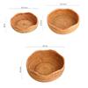 Handwoven Storage Basket Rattan Storage Tray Bread Fruit Breakfast Tea Picnic Cake Snacks Basket Rattan Kitchen Storage Basket