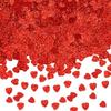 K1AE Reflective Heart Confetti Glittering PVC Confetti Ornament for Wedding Valentine's Day Birthday Anniversaries