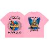 Cantante Karol G Tropicoqueta Tour 2026 Magliette Grafiche Uomo Donna Moda Vintage T-shirt Estiva Casual Ampia Magliette in Cotone
