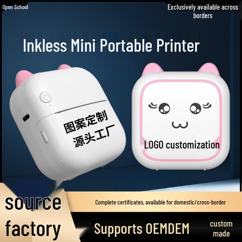 Wireless Bluetooth Portable Thermal Label & Photo Printer for Students