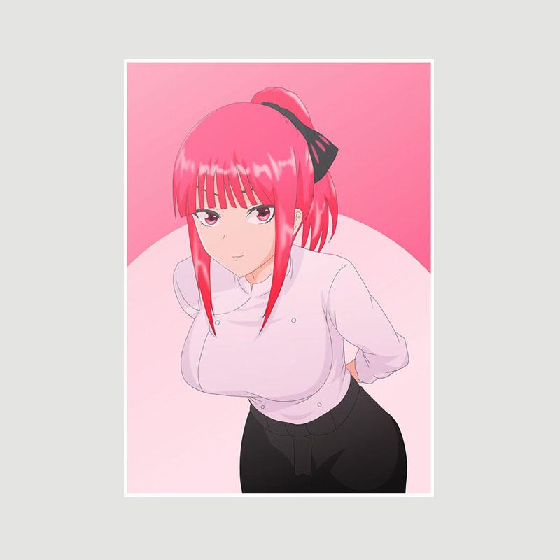 Home Decor Painting Sweet Little Loli Anime Girl Poster Cute Lolita Manga Figure White Paper Posters and Prints Bar Bedroom Decoration Mural