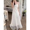2026 Women's Chic Embroidered Camisole Dress: Sleek Summer Style, Waist-Cinching, Trendy, and Slimming