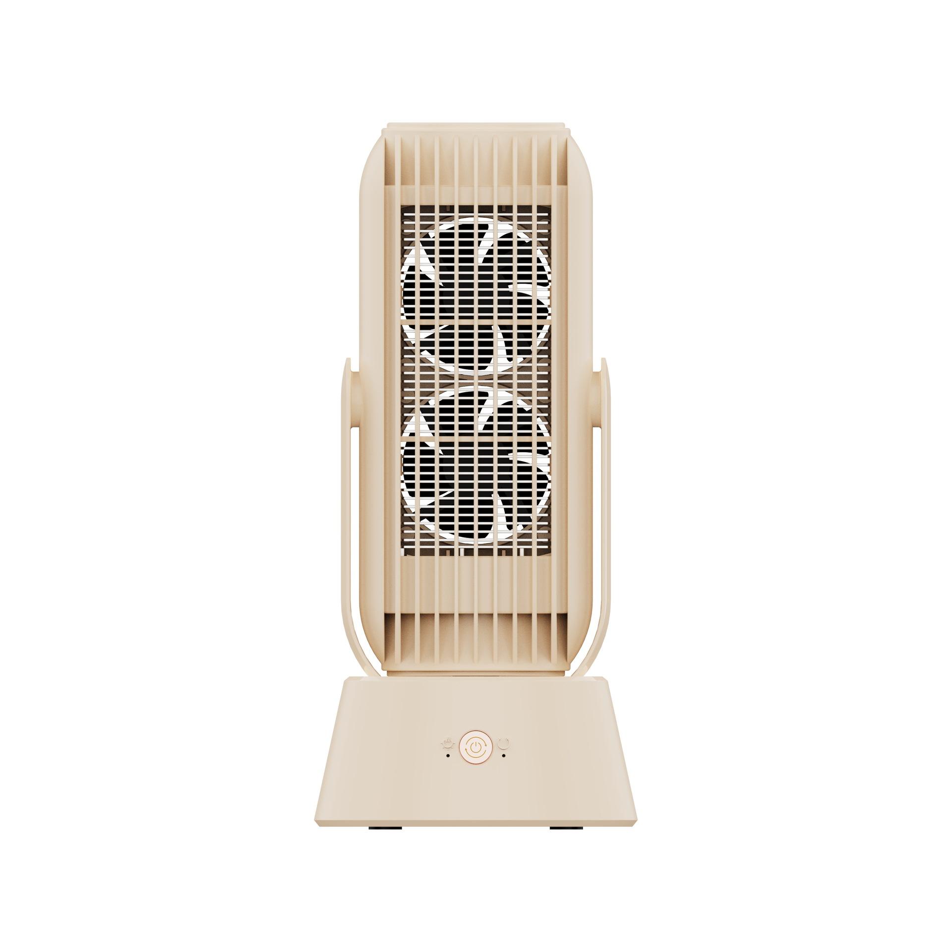 

220 В портативный настольный электрический обогреватель 2-скоростной мини-тепловентилятор с быстрым нагревом для дома и офиса 220V светло-желтого