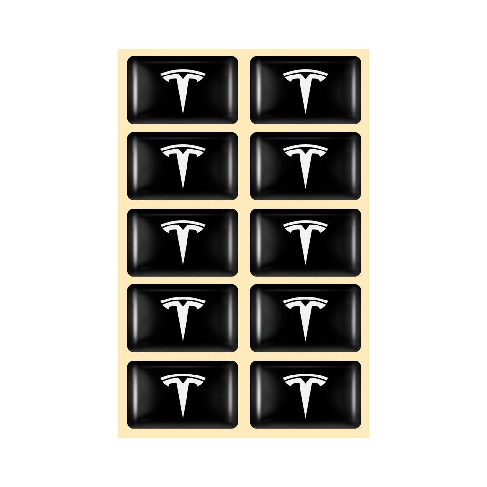 

10/20pcs 3D Epoxy Car Decor Interior Stickers Auto Accessories for Tesla Model 3 Model S Model X Coil Mod WYE K80 Roadster Mod