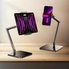 Adjustable Tablet Stand Holder 15 Inch Long Metal Flexible Arm For 4.7-13 Inch Pad Phone Ergonomic Desktop Holder Multi-Angle
