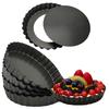 Non-Stick Tart Quiche Flan Pan Molds Pie Pizza Cake Round Mould Removable Loose Bottom Fluted Heavy Duty Pie Pan Bakeware