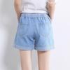 Women's Summer Cowboy Shorts Students Korean Edition Elastic High Waist Loose Casual Hot Pants