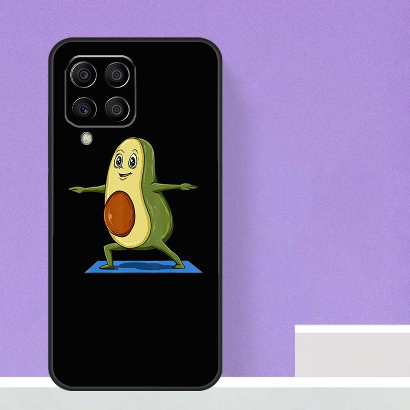Avocado Yoga Funny Pattern Case For Samsung Galaxy M23 M20 M32 M52 M56 M16 M36 M54 M34 M14 M35 M55 M15 M11 M31 M13 M53