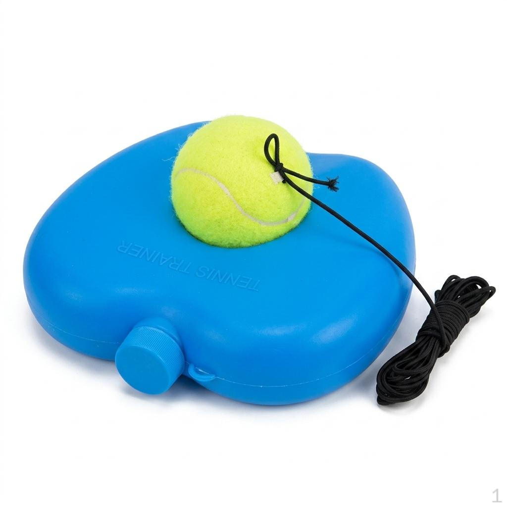 Tennis Trainer Rebound Base with String Ball for Solo Practice, Beginner SelfStudy, Fill Water
